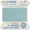 Griffin Nylon Bead Cord Perlseide – Size 12 (0.98mm) – 2 Meters per Card – Stainless Steel Needle Attached – for Knotting Pearls, Gemstones, Crystals and Beads